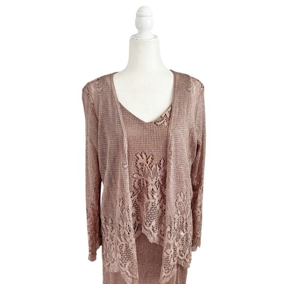 Vintage Blushe Impressions Sleeveless Maxi Dress and Jacket 12 - Picture 3 of 13